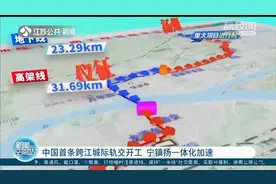 全长57.79公里!中国首条跨江城际轨交开工,扬州到南京仅需30分钟视频封面