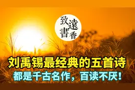 刘禹锡最经典的五首诗，每一首都是千古名作，百读不厌！视频封面