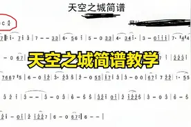 简谱详细教学《天空之城》，这首歌你是否经常听到，回忆里的歌视频封面