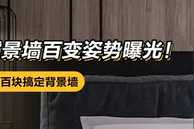 花几百块搞定的背景墙，竟玩儿出了上万元的效果！视频封面