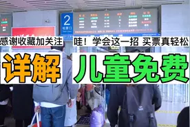 高铁动车儿童购买免费火车票免票规则具体攻略具体方法和完整流程视频封面