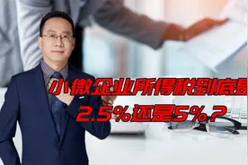小微企业所得税到底是2.5%还是5%？视频封面