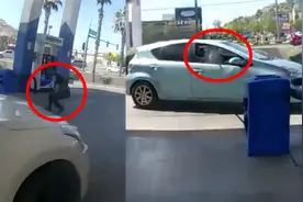 实拍：美国一女警察与男子交谈突遭枪击 腹部中弹瞬间倒地！视频封面