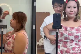 男友陪女友减肥3月瘦40斤，每天陪练外加加油鼓劲，女友变化惊人视频封面
