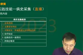 武百分2023年临床执业/助理医师考试-病史采集其他相关病史视频封面