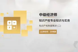 中级经济师：知识产权专业知识与实务-知识产权制度概述（二）视频封面