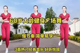 60岁大龄慢节奏健身广场舞《山坡坡》《格桑拉》《夜夜夜漫长》视频封面