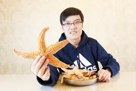 海星可以吃吗，小伙第一次吃海星视频封面