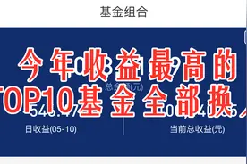 今年收益最高的TOP10基金全部换人视频封面