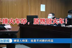 河北滦州：男子嫌火车鸣笛太吵，击碎火车车头玻璃被拘|法治天地视频封面