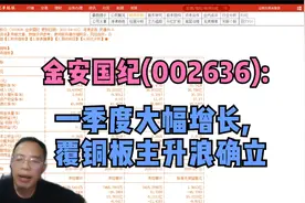 金安国纪(002636):一季度大幅增长,覆铜板主升浪确立视频封面