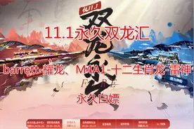 穿越火线11.1永久双龙汇，Barrett-耀龙、M4A1-十二生肖龙-雷神视频封面