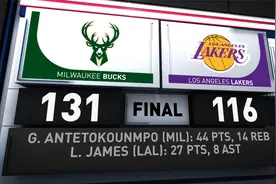 NBA全场集锦：雄鹿131-116轻取湖人 字母哥狂砍44+12+8视频封面