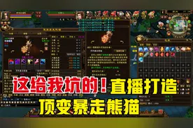天龙八部端游：打造顶变珍兽暴走熊猫(下)，双10资质。视频封面