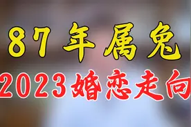 87年属兔，2023婚恋走向视频封面