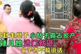 后妈赶走继子，姑子霸占家产，泼辣儿媳进门就砸，父子俩不敢说话视频封面