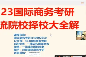 23国际商务硕士全国主流院校择校分析大全解视频封面