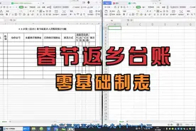 春节返乡统计人员台账表格：制作方法，简单易学，新手练习专用视频封面