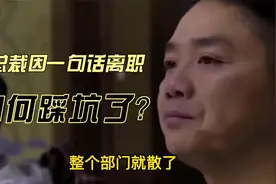 年薪上百万京东副总裁，因一句不恰当的话黯然离职，原因令人唏嘘视频封面