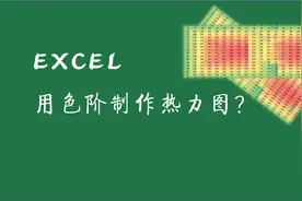 #学浪计划#EXCEL之色阶-如何制作热力图视频封面