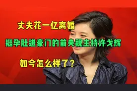 丈夫花一亿离婚，挺孕肚进豪门的前央视主持许戈辉，如今怎么样了视频封面