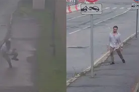 视频曝光！美驻俄使馆员工醉酒街上走摇摇晃晃 撞路杆还多次摔倒视频封面