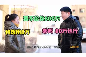 搞笑剧：离婚十年前妻找前夫借8万，没想前夫非要给她80万，真逗视频封面