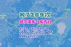 K7289次列车（哈尔滨东→东方红），全程801公里，运行13小时50分视频封面