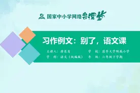 小学6年级语文同步课-下册(统编版)-19讲:别了，语文课(习作例文)视频封面