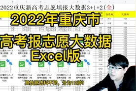 2022重庆高考大数据电子版：使用方法教程！让报考更简单！视频封面