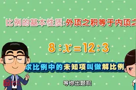【全年级400集】清华附小数学动画人教版六年级下册-解比例方程视频封面