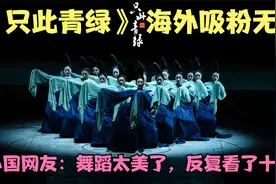 《只此青绿》海外吸粉无数，外国网友：舞蹈太美，反复看了几十遍视频封面