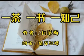 诵读：人生苦短，知音难觅，白落梅诗歌《一茶，一书，一知己》视频封面