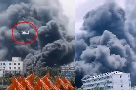 突发！合肥一食品厂大火：直升机冲天黑烟中盘旋，1公里黑烟追拍视频封面