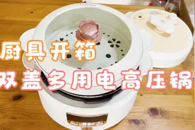 厨具开箱：厨房里常用的电高压锅，不到三百的价位， 功能如此多视频封面