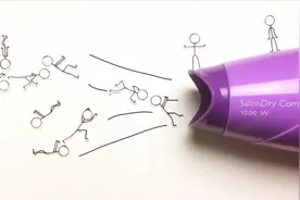 手绘定格动画：爬上吹风机，像火柴人一样，看更远的风景视频封面