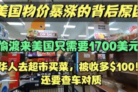 美国物价暴涨的背后原因，1700美元就能偷渡来美国了视频封面