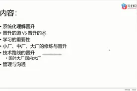 Java老炮马士兵带给你程序员晋升指导视频封面