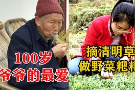 爷爷最爱的清明草粑粑，燕子是这样做的，是湖南人喜欢的季节小吃视频封面