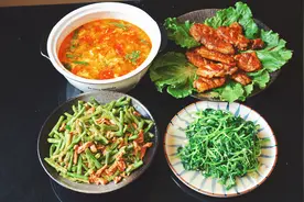 晒晒我家周末的午餐，低脂肪低热量，网友：你做的是减肥餐吗？视频封面