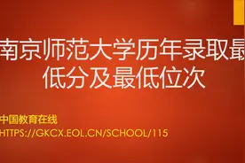 南京师范大学各省份历年录取最低分及最低位次视频封面