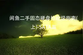 闲鱼二手固态硬盘捡垃圾指南(上)-SATA篇【转载】视频封面