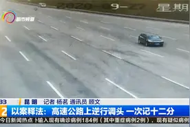 以案释法：高速公路上逆行调头 一次记十二分视频封面