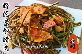 湖北春季时令菜野泥蒿炒腊肉，闪姐邀上朋友去江边踏青摘野菜。视频封面