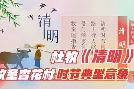 清明节诗词：杜牧《清明》借问酒家何处有，牧童遥指杏花村视频封面