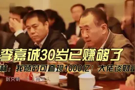 李嘉诚30岁已赚够了，王健林：我随时可套现1000亿！大佬谈财富视频封面
