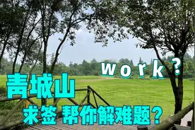 当你遇到事业上的难题，会怎么做？青城山前山求签如何？视频封面