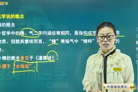 中医基础理论学04精气学说的概念，精气学说的基本内容、中介作用视频封面