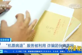 “机票病退”服务被利用，诈骗团伙终落网|经济信息联播视频封面