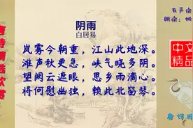 阴雨 唐代 白居易 寄托了诗人愿早日回京报效朝廷的拳拳之心视频封面